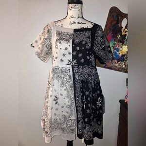 Handmade bandana mini dress size large